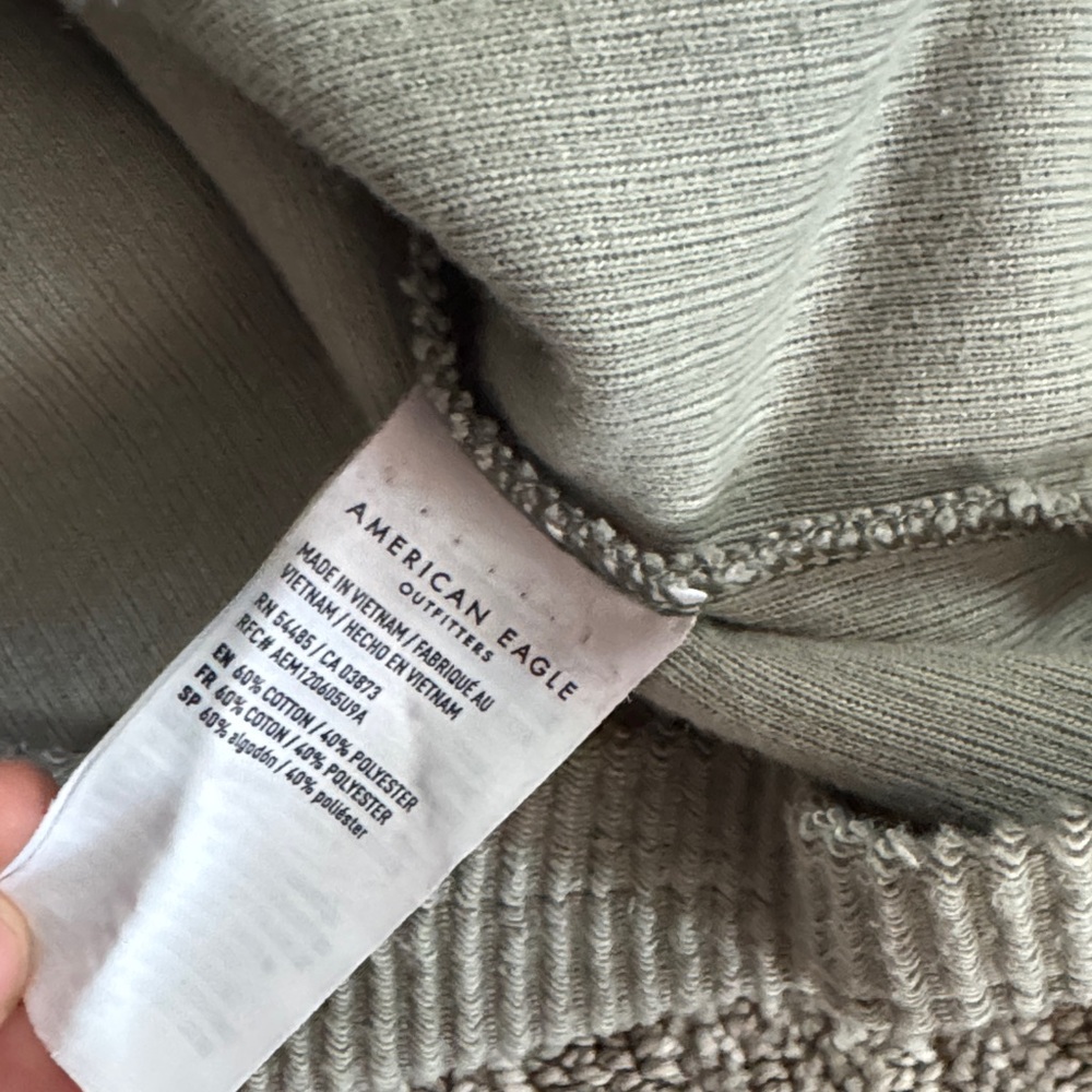 AEO Ribbed Button-Up Hoodie - Picture 3 of 9